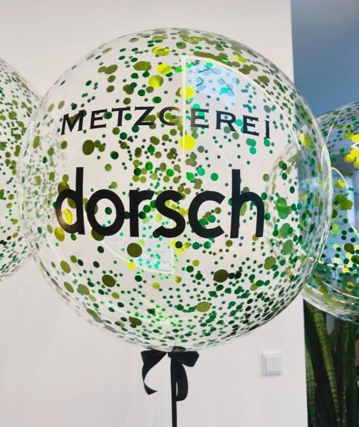 Personalisierter Bubble - Konfettiballon - ca. 60cm